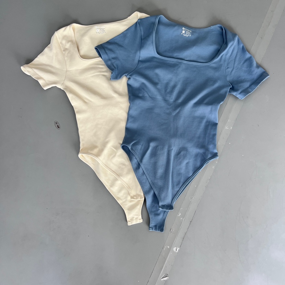 Elegant Blue and Cream Women's Bodysuit price is for both